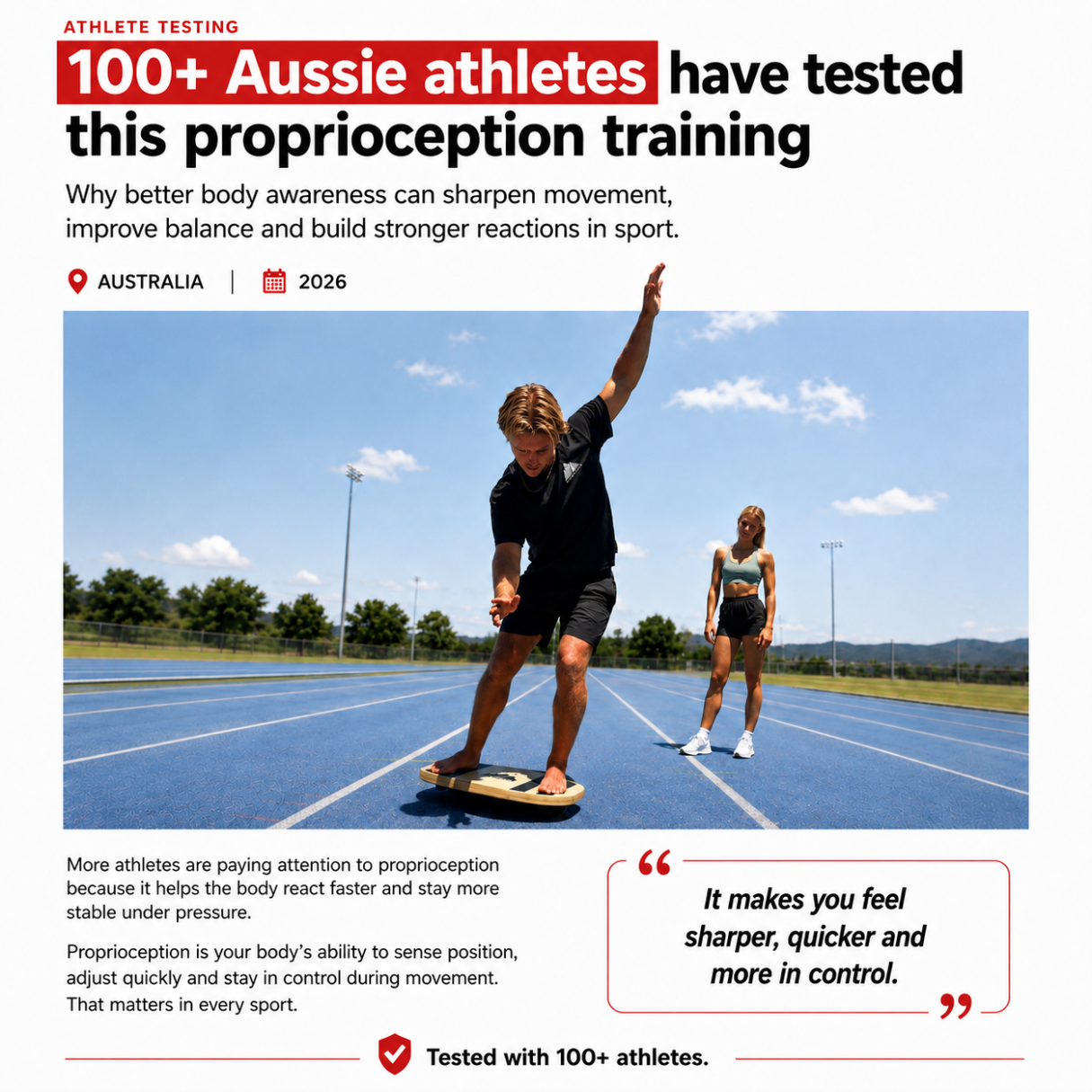 Rawbalance campaign creative for an athlete audience